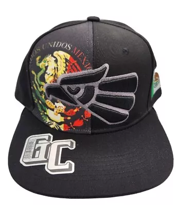 Mexican Hat Hecho En Mexico Aguila Federal Logo Snapback Flat Bill Baseball Cap • $13.50