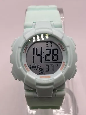 Children’s  Mint Green Digital Watch Backlight 38mm Case- New Battery • $5.95