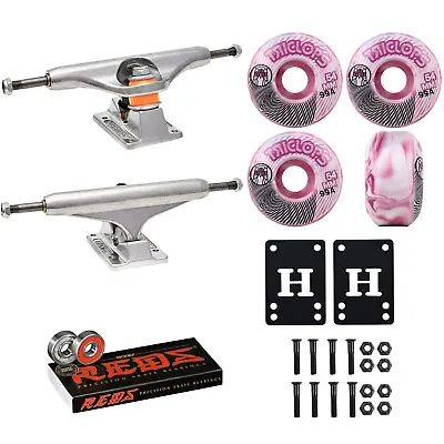 Independent Skateboard Trucks 139 (8.0 ) Triclops Wheels 54mm 99A Bones Reds • $68.95