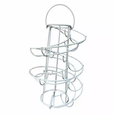 Modern Metal Spiraling Egg Skelter Storage Holder Rack Organiser 24 Eggs • £14.10