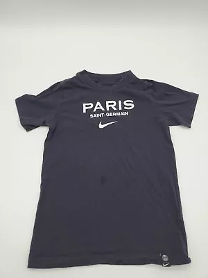 Nike Saint Germain Shirt Youth Small Black Soccer Sports..T158 • $4.50