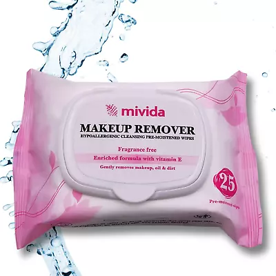 Hypoallergenic Makeup Remover Wipes | Facial Cleansing Make Up Remover Face Wipe • $8.99