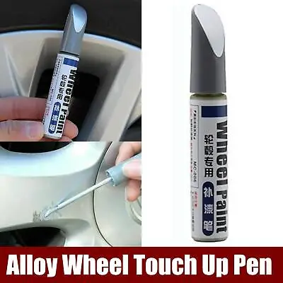 $8.99 • Buy Alloy Wheel Touch Up Repair Paint Pen With Brush Curbing Scratch Maker ToolEQ