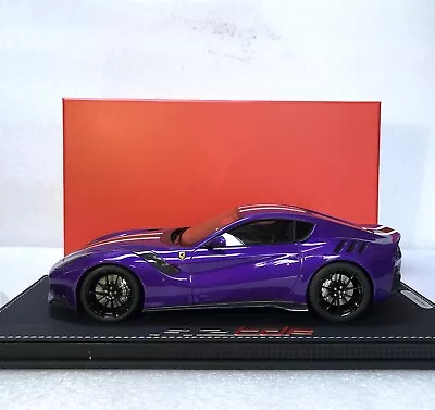 1/18 BBR Ferrari F12 Tdf Purple Metallic/black Stripes Limited 20 PCs With Case • $695