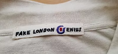 Fake London Genius Collared T-Shirt XL • £6.99