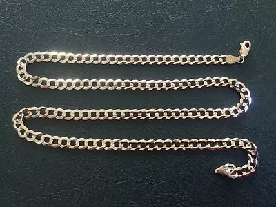 10k Solid White Gold Necklace For Men 22 Inches Long 16.6 Grams Brand New No Tag • $963.25