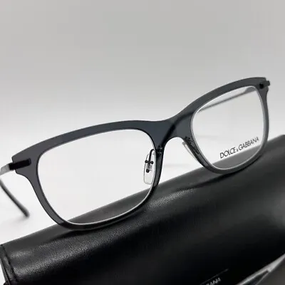 DOLCE & GABBANA DG1293 1106 Unisex Eyeglasses 51-19-140 Transparent Black Origin • $59