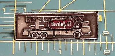 Vintage Silver-tone Fire Truck Morita Lift Ladder Truck Tie Clip • $7.49