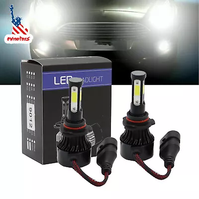 Super Bright White LED Headlight Bulbs Kit 2x4-sides 9012 High Low Beam 6500K • $18.79