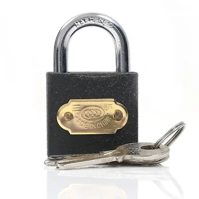 £4.91 • Buy Iron 32mm Padlock GENUINE TRI-CIRCLE Lockers/Gym/Luggage/Shed/Bike Secure Lock