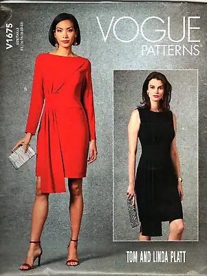 Vogue V1675 Misses 14 To 22 Designer Tom And Linda Platt Dress Sewing Pattern • $27.90