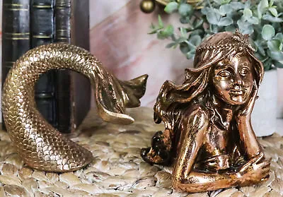 Ebros Rose Gold Dreaming Siren Mermaid2 Piece Parts Body And Tail Statue 5  H • $27.99
