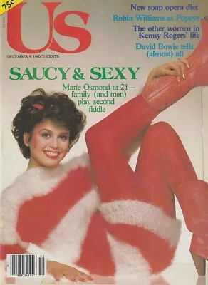 US Magazine Dec 9 1980 MARIE OSMOND-KATE MULGREW-RICHARD SIMMONS-BRIAN P CLARKE • £3.98