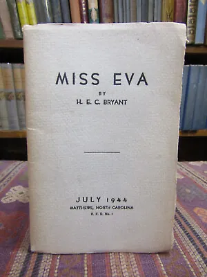 1944 Bryant MISS EVA Rare Old North Carolina Booklet MATTHEWS NC Lincolnton • $40