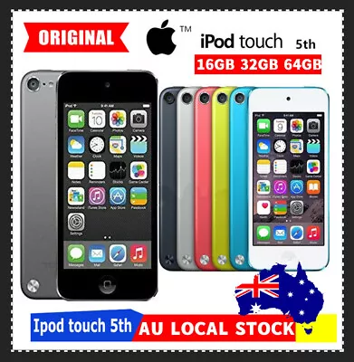 ✅Apple IPod Touch 5th Generation 16GB 32GB 64GB All Colors Bluetooth Player AU✅ • $145.99