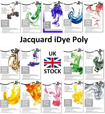 IDye Poly Fabric Dye For Polyeser And Nylon - Full Colour Range Nylon Jacquard • £5.99