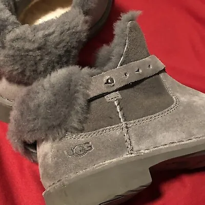 UGG Gray Suede Booties Size 7.5 New No Box • $90