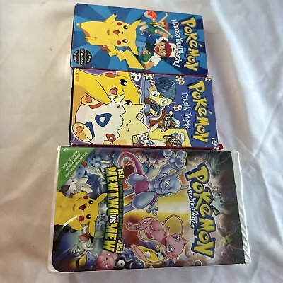 Pokemon Lot Of 3VHS  ~Totally Togepi~I Choose You! Pikachu~Mew Vs Men • $20