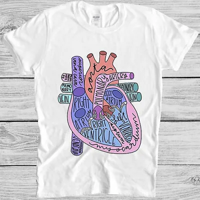 Anatomy Of Heart Healthy Life Vegan Vegetarian Meme Music Gift Tee T Shirt M913 • $7.90