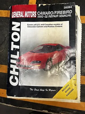 Chilton Camaro/Firebird 1993 To 2002 ￼￼Repair Manual • $16.99