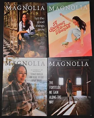 4 Back Issues MAGNOLIA JOURNAL Magazines Chip- Joanna Gaines  Issues 22-23-24-25 • $9.95