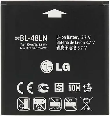 NEW ORIGINAL OEM TMobile LG Battery BL-48LN LG MyTouch Q C800 4G 1520mAh BL48LN • $8.39