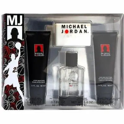 Michael Jordan 4-Piece Gift Set 1.7oz EDC 3.4 After Shave Wash 3oz Bar New • $28