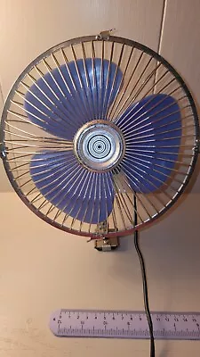 Vintage  Mounted Car Dash Fan - 12 Volt. Cigarette Lighter Plug  8 Inch • $50