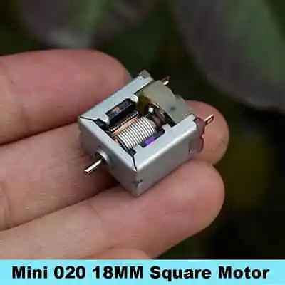 Mini Square 6V-12V 23500RPM 18mm Bare Motor DC High Speed For Slot Car Toy (L) • £6.49