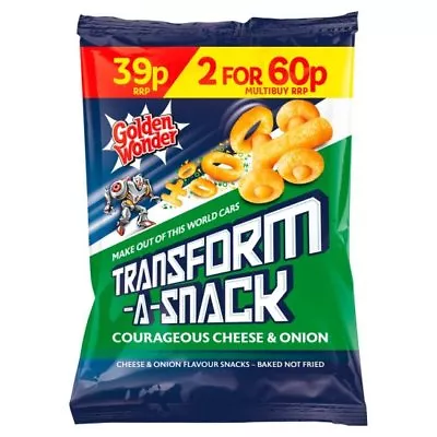 £19.99 • Buy Golden Wonder Transform-A-Snack Courageous Cheese & Onion (30g X 30)