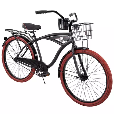 Huffy 26” Nel Lusso Men'S Cruiser Bike Matte Black • $302.75