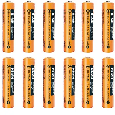 Panasonic 1.2V NI-MH Rechargeable AAA HHR 700MAH Home Cordless Phones Batteries • $15.99