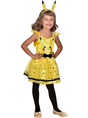 £18.99 • Buy Child Pikachu Fancy Dress Pokemon Costume Gaming Girls Yellow Cosplay Cartoon