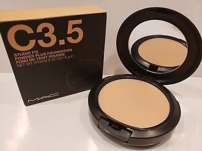 Mac Studio Fix Powder Plus Foundation Full Coverage Matte Finish C3.5 0.52 Oz • $28.99