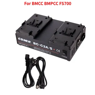 $148.90 • Buy BC-C2S V-Mount Battery Plate Power Supply For BMCC BMPCC FS700 Camera Video Film