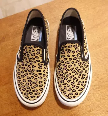 VANS Shoes Leopard Cheetah Womens 8 Men’s 6.5 Print Slip On Sneakers • $30