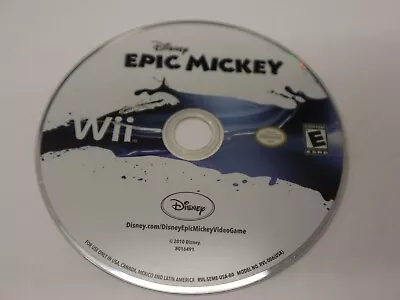 Disney Epic Mickey (Wii 2010) Disc Only • $5.99