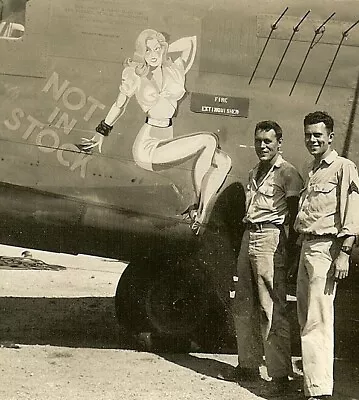 Org. Nose Art Photo: B-24 Bomber  NOT IN STOCK !!! • $8