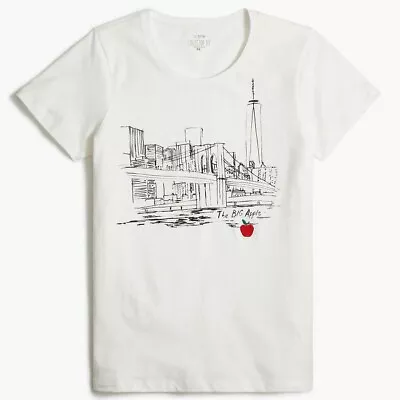 New J Crew New York City The Big Apple Collector's Tee NYC T-Shirt Sz M • $28