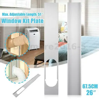 $40.57 • Buy Portable Air Conditioner Window Slide Kit Plate Parts Exhaust Hose Adaptor Duct