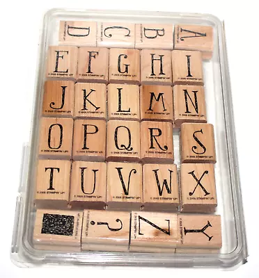 Vintage Stampin' Up Alphabet Set Stamps CQ1 • $21.95