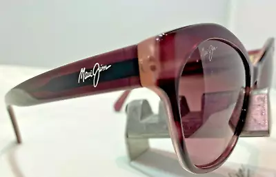 Maui Jim Kila Mj 819-13c Plum W/ Maui Rose Gradient Polarized Sunglasses New 9.9 • $125
