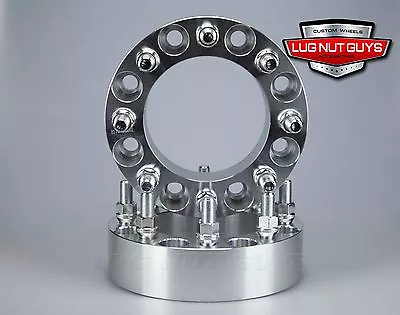 2pc 8 Lug Wheel Spacers 8x6.5 To 8x6.5 2.5  Inch Thick 9/16-18 Studs • $102.97