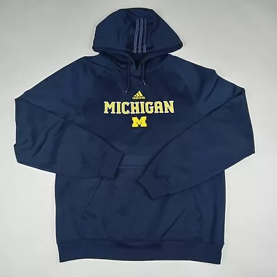 ADIDAS ClimaWarm Michigan Wolverines Hoodie Sweatshirt NCAA Men's Size Small • $28