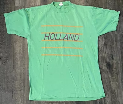 Vintage Holland Tee Single Stitch 80’s 90’s Neon • $18