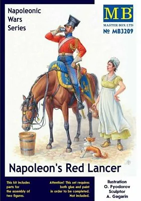  Masterbox 1:32 Scale Model Kit Napoleons Red Lancer Napoleonic Series  MAS3209  • £13.39