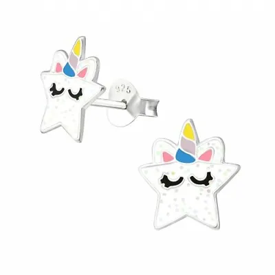 £5.45 • Buy 925 Sterling Silver Earrings Studs Pineapple Star Cat Dog Horse Heart Girls Kids