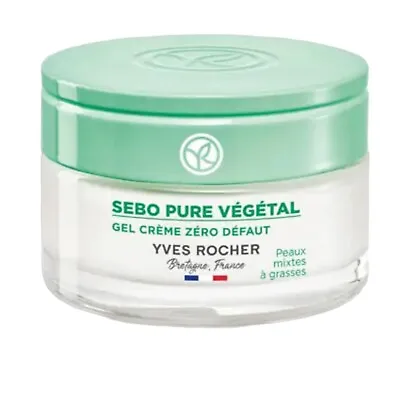 Yves Rocher Sebo Pure Vegetal Gel Cream Zero Defects 50ml New Packaging • £27.99