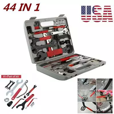 44PCS Set Home Professional Complete Mechanic Cycling Bike Repair Tools Tool Kit • $35.30