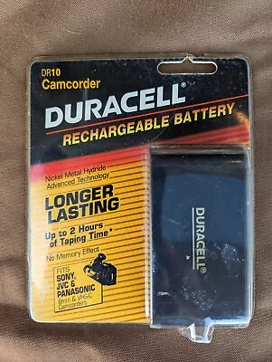 Duracell Camcorder Battery DR-10 Rechargeable NiMH 8mm And VHS-C Camcorders- NEW • $15